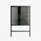 Midnight Dune - Loft Cabinet - Amy Suther - Antracite - Reeded glass