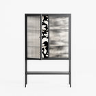 Prima Flora - Loft Cabinet - Amy Suther - Antracite - Reeded glass