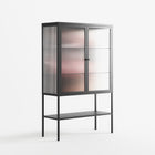 Blow - Loft Cabinet - Nadia Ryder - Antracite - Reeded glass