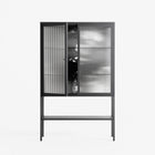 Gel - Loft Cabinet - Nadia Ryder - Antracite - Reeded glass