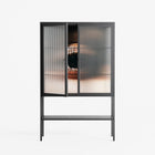 Gem - Loft Cabinet - Nadia Ryder - Antracite - Reeded glass