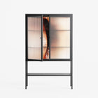 Glow - Loft Cabinet - Nadia Ryder - Antracite - Reeded glass