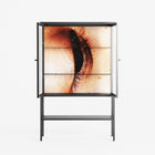 Glow - Loft Cabinet - Nadia Ryder - Antracite - Reeded glass