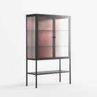 Red 2 - Loft Cabinet - Nadia Ryder - Antracite - Reeded glass