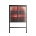 Red - Loft Cabinet - Nadia Ryder - Antracite - Reeded glass