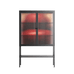 Red - Loft Cabinet - Nadia Ryder - Antracite - Reeded glass