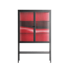 Squish - Loft Cabinet - Nadia Ryder - Antracite - Reeded glass