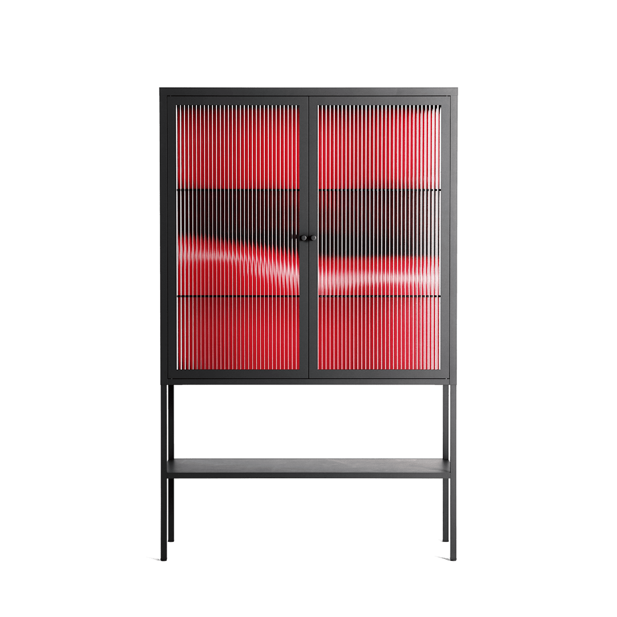 Squish - Loft Cabinet - Nadia Ryder - Antracite - Reeded glass