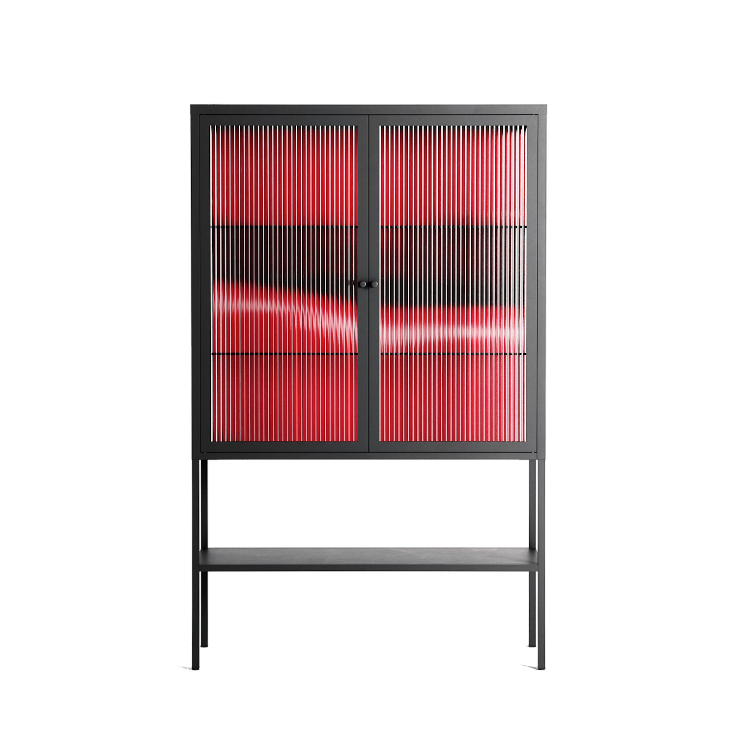 Squish - Loft Cabinet - Nadia Ryder - Antracite - Reeded glass