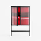 Squish - Loft Cabinet - Nadia Ryder - Antracite - Reeded glass