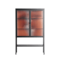 The Art Of Kissing 2 - Loft Cabinet - Nadia Ryder - Antracite - Reeded glass