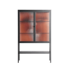 The Art Of Kissing 2 - Loft Cabinet - Nadia Ryder - Antracite - Reeded glass