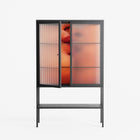 The Art Of Kissing - Loft Cabinet - Nadia Ryder - Antracite - Reeded glass