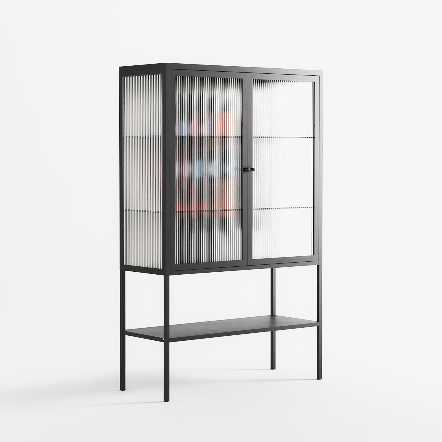Désordre_Intérieur - Loft Cabinet - David Vanadia - Antracite - Reeded glass