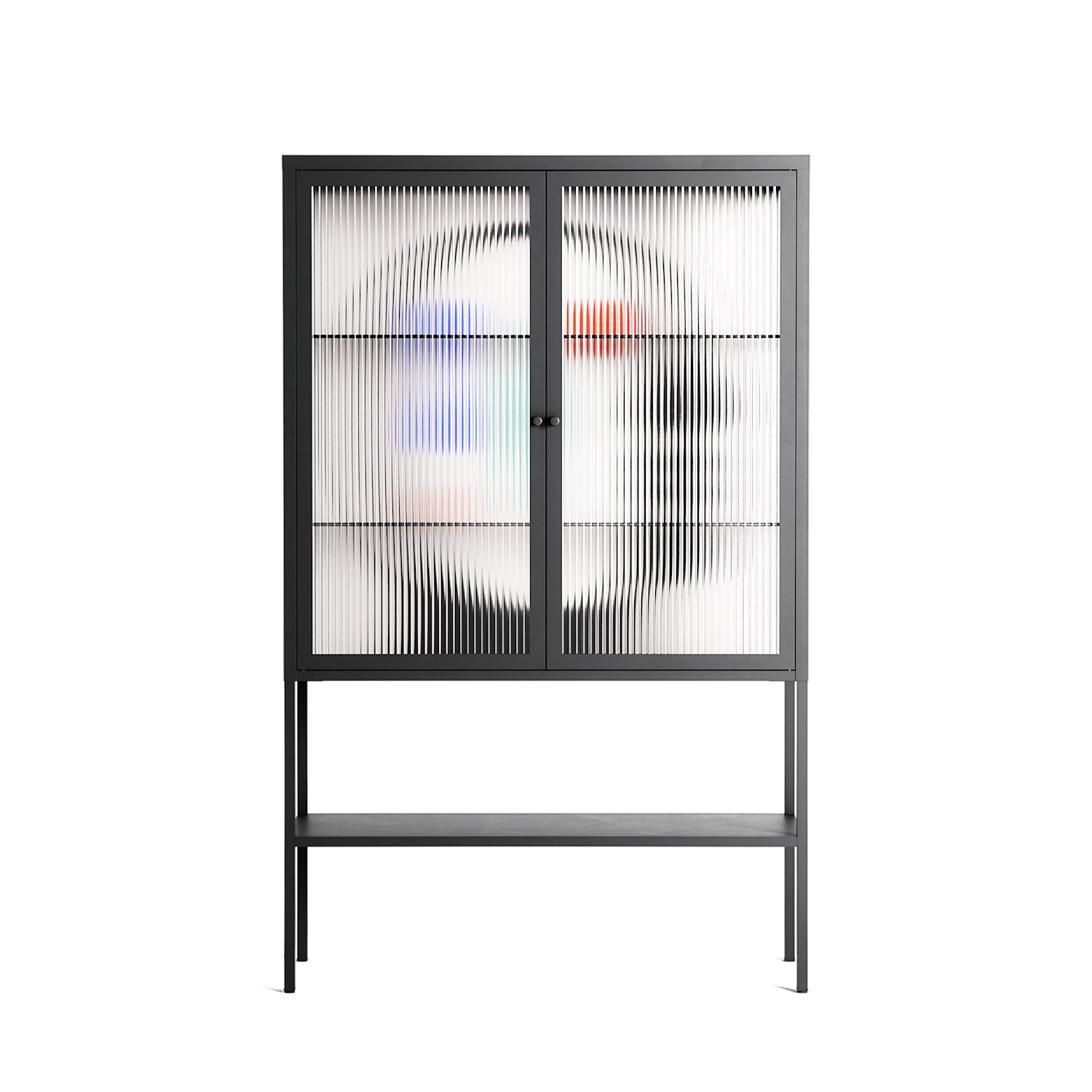 Équilibre_Intérieur - Loft Cabinet - David Vanadia - Antracite - Reeded glass