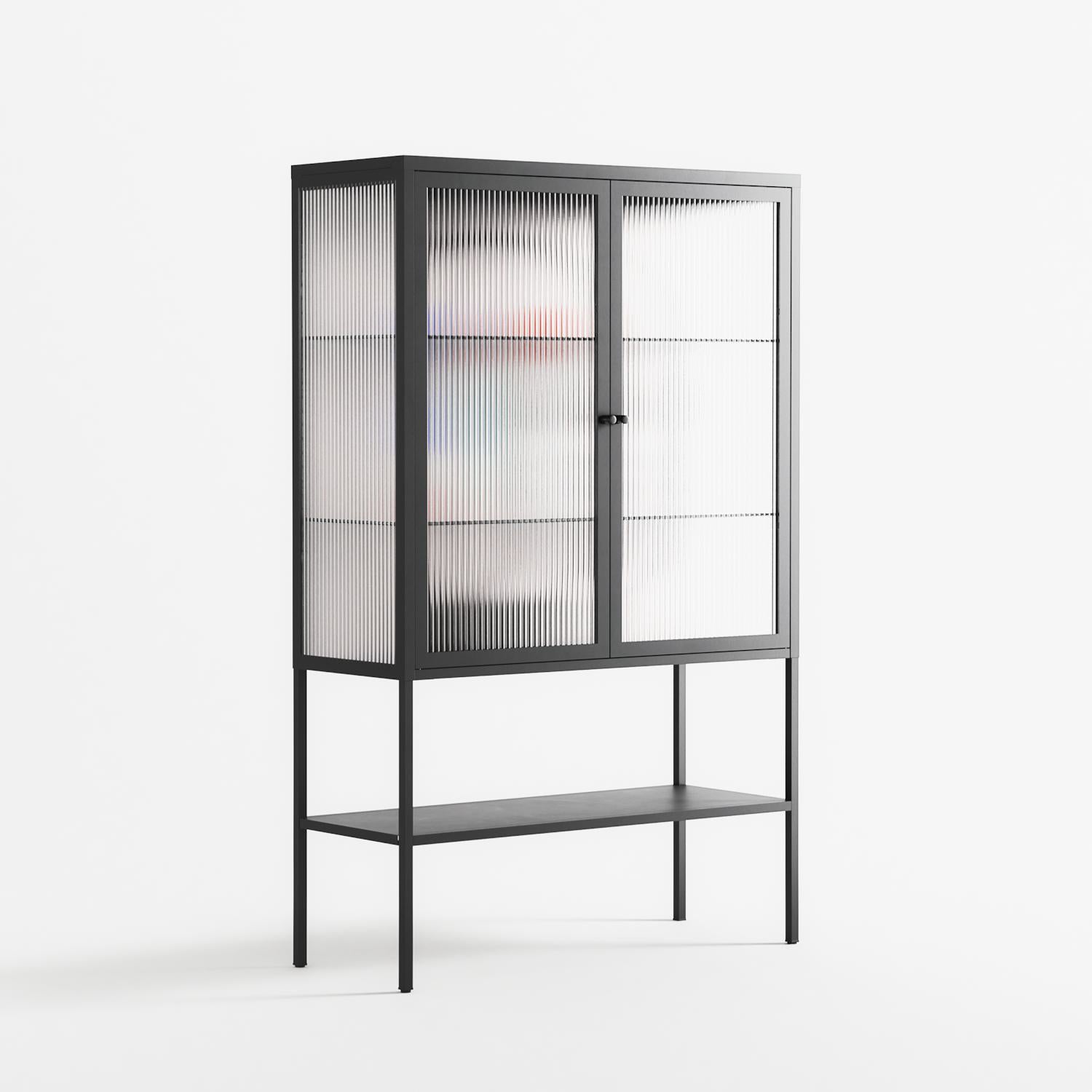 Équilibre_Intérieur - Loft Cabinet - David Vanadia - Antracite - Reeded glass