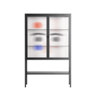 Équilibré - Loft Cabinet - David Vanadia - Antracite - Reeded glass