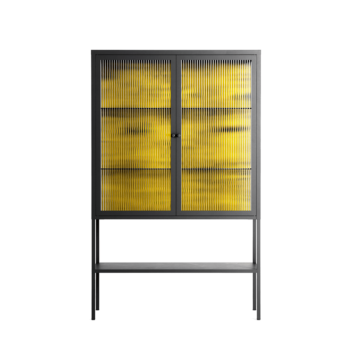 What a Mess - Loft Cabinet - Craig Watkins - Antracite - Reeded glass