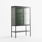 Wottosque Green - Loft Cabinet - Craig Watkins - Antracite - Reeded glass