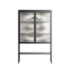 Barbed Bloom - Loft Cabinet - Daphna Sebbane - Antracite - Reeded glass