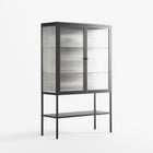 Barbed Bloom - Loft Cabinet - Daphna Sebbane - Antracite - Reeded glass