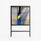 Blue Gale - Loft Cabinet - Oluwasheyi Adebayo - Antracite - Reeded glass