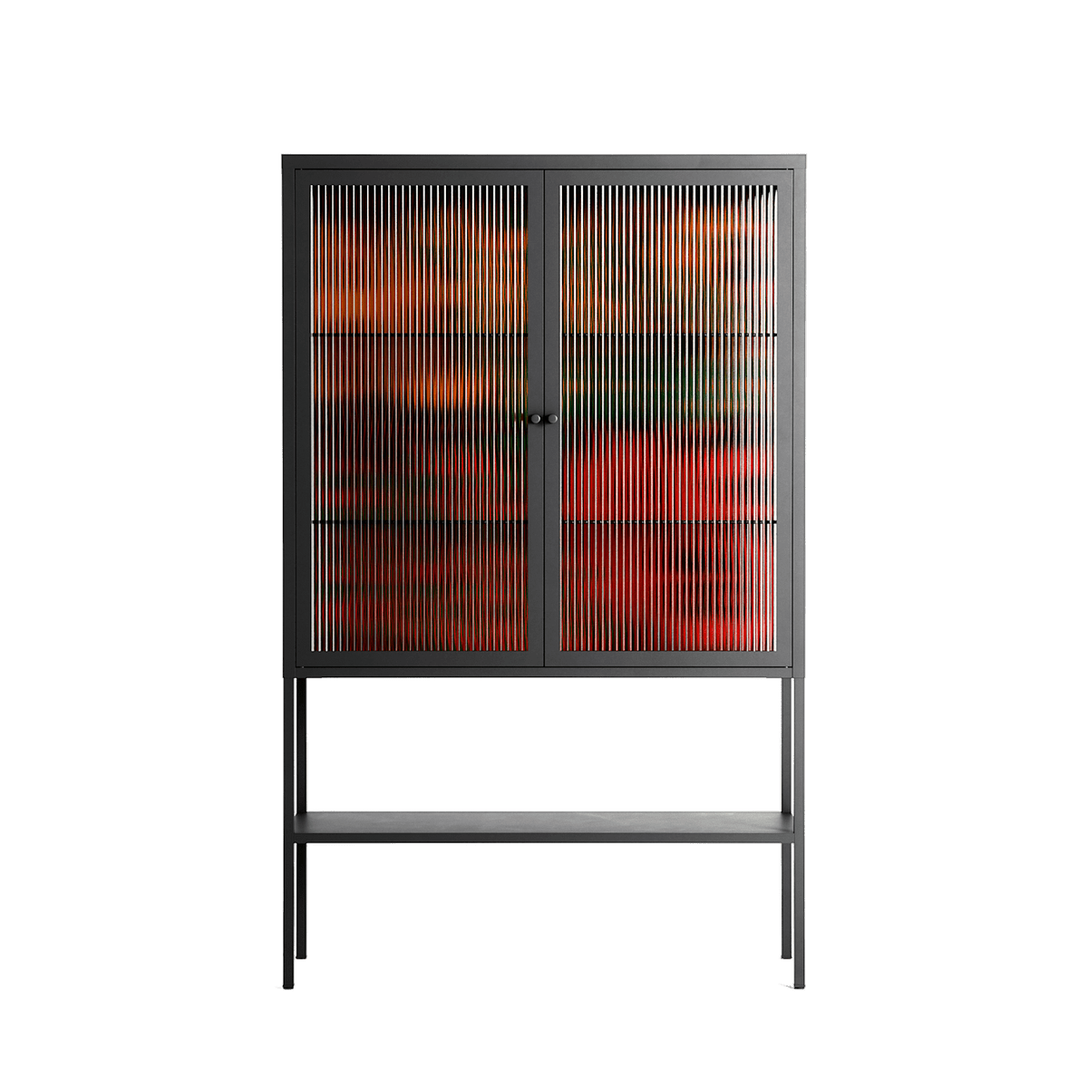 Hours - Loft Cabinet - Oluwasheyi Adebayo - Antracite - Reeded glass