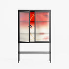 Parallel Mirage - Loft Cabinet - Oluwasheyi Adebayo - Antracite - Reeded glass