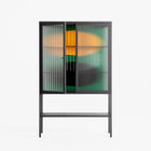 Soul Split - Loft Cabinet - Oluwasheyi Adebayo - Antracite - Reeded glass