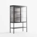 Wave Lens - Loft Cabinet - Oluwasheyi Adebayo - Antracite - Reeded glass