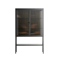 Friday Night Rituals - Loft Cabinet - Kristin Eriksson - Antracite - Reeded glass