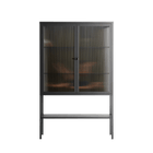 Friday Night Rituals - Loft Cabinet - Kristin Eriksson - Antracite - Reeded glass