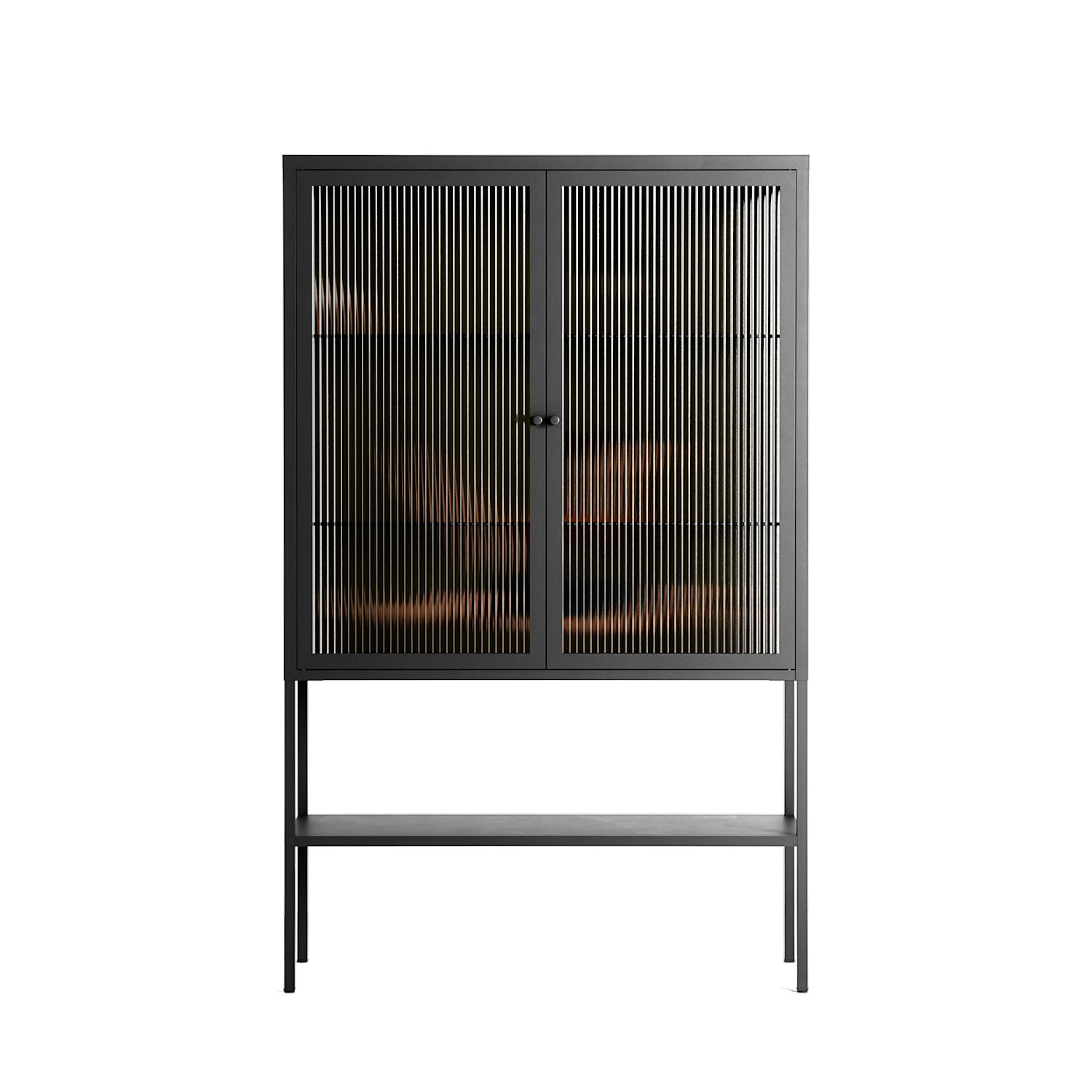 Friday Night Rituals - Loft Cabinet - Kristin Eriksson - Antracite - Reeded glass