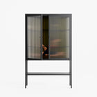 Friday Night Rituals - Loft Cabinet - Kristin Eriksson - Antracite - Reeded glass
