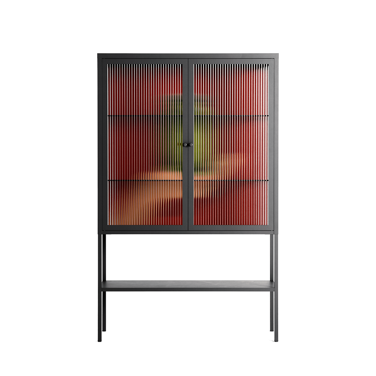 Pickles - Loft Cabinet - Kristin Eriksson - Antracite - Reeded glass
