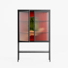 Pickles - Loft Cabinet - Kristin Eriksson - Antracite - Reeded glass