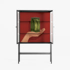 Pickles - Loft Cabinet - Kristin Eriksson - Antracite - Reeded glass