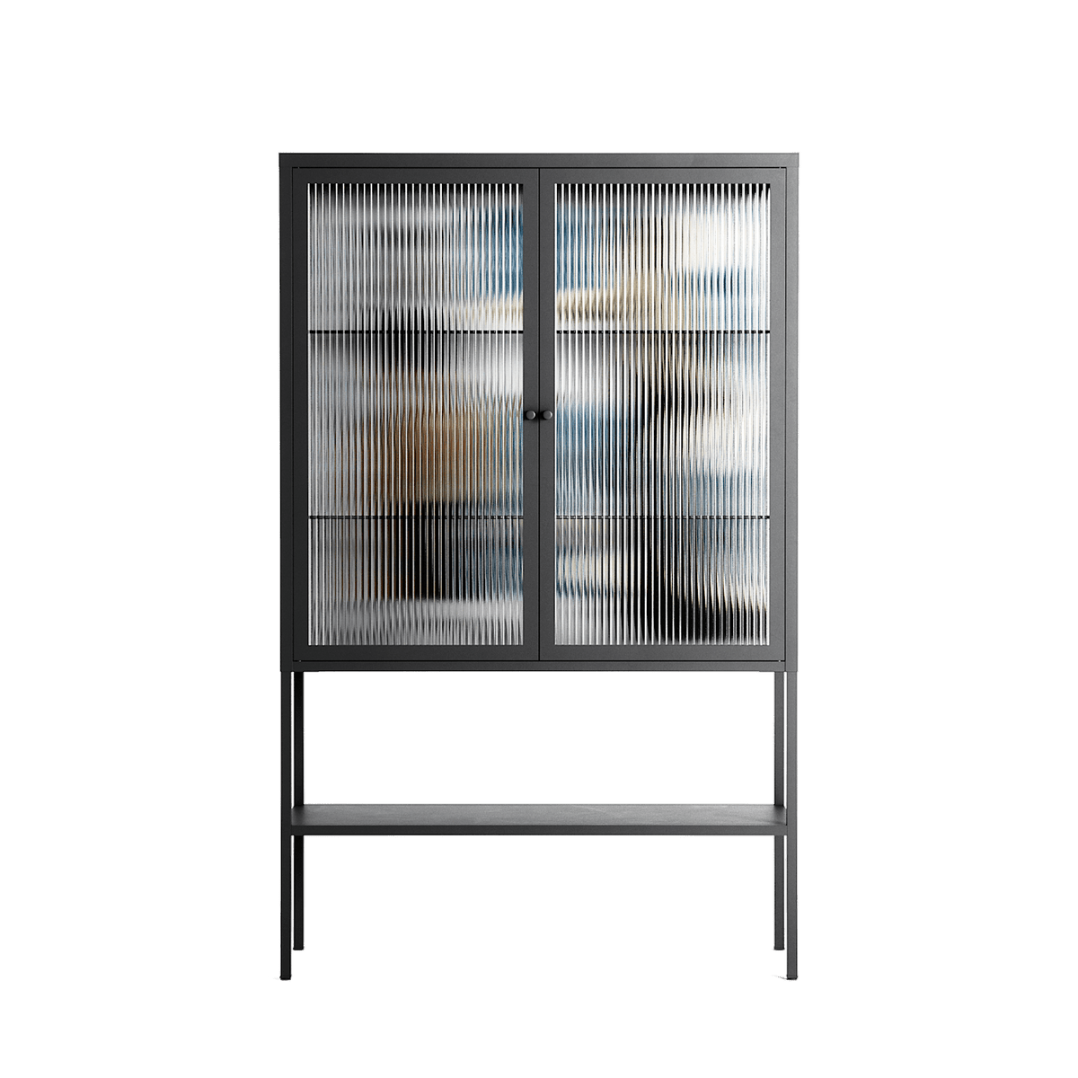 Balance - Loft Cabinet - Sophie Goudman-Peachey - Antracite - Reeded glass