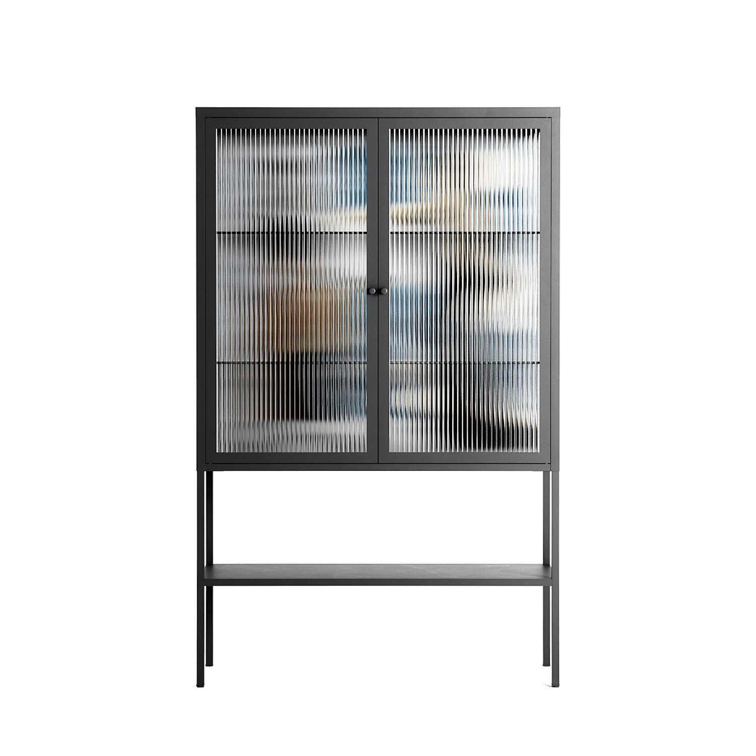 Balance - Loft Cabinet - Sophie Goudman-Peachey - Antracite - Reeded glass