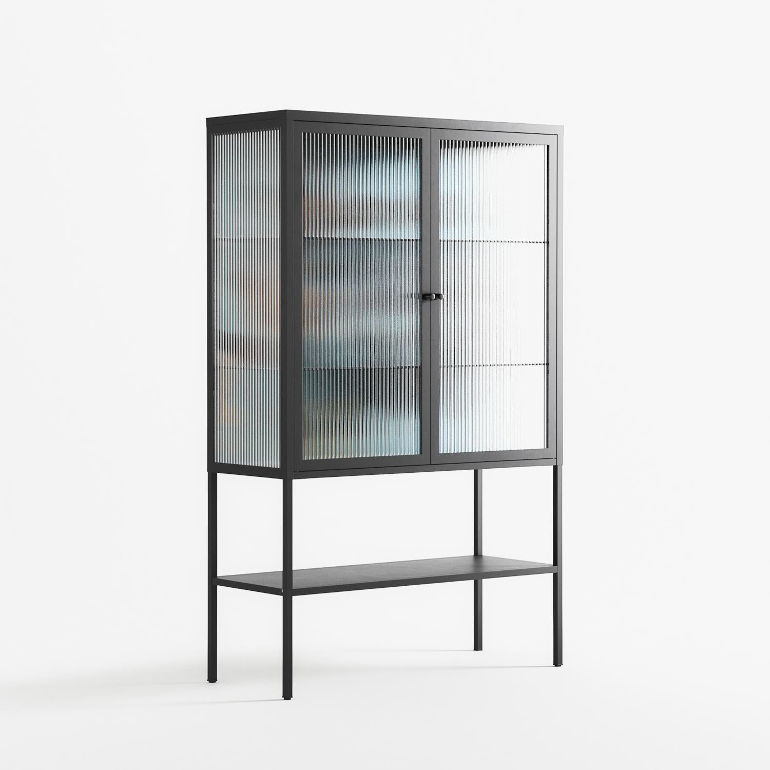 Day Dream - Loft Cabinet - Sophie Goudman-Peachey - Antracite - Reeded glass