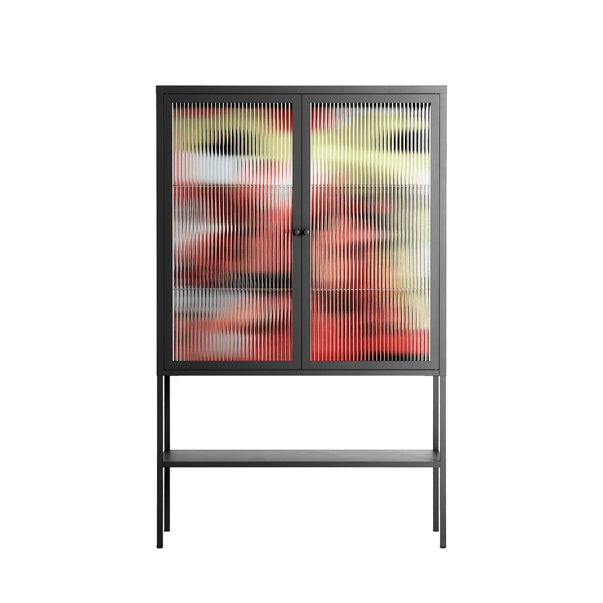 Rogue - Loft Cabinet - Caitlin Flood-Molyneux - Antracite - Reeded glass
