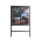 Hidden Sorrow - Loft Cabinet - Caitlin Flood-Molyneux - Antracite - Reeded glass