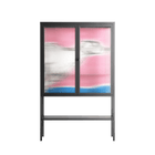 Fleeing - Loft Cabinet - Caitlin Flood-Molyneux - Antracite - Reeded glass