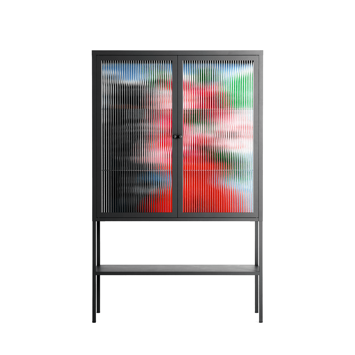 Guardian - Loft Cabinet - Caitlin Flood-Molyneux - Antracite - Reeded glass