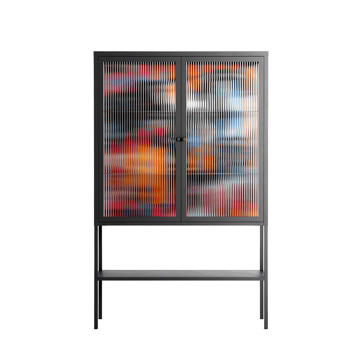 Ambush - Loft Cabinet - Caitlin Flood-Molyneux - Antracite - Reeded glass