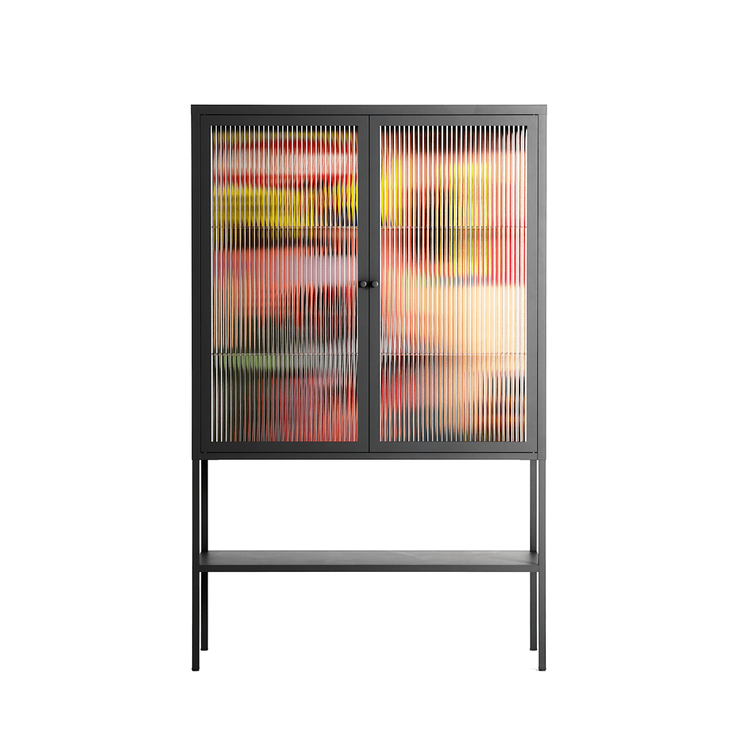 Alternate - Loft Cabinet - Caitlin Flood-Molyneux - Antracite - Reeded glass
