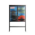 Staying Grounded - Loft Cabinet - Caitlin Flood-Molyneux - Antracite - Reeded glass