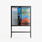 Staying Grounded - Loft Cabinet - Caitlin Flood-Molyneux - Antracite - Reeded glass