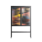 Deadlock - Loft Cabinet - Caitlin Flood-Molyneux - Antracite - Reeded glass
