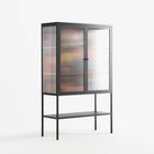 Deadlock - Loft Cabinet - Caitlin Flood-Molyneux - Antracite - Reeded glass